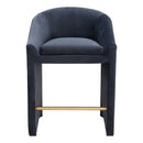  Zuo Emas 109992 Counter Stool - Midnight Grey IMAGE 3