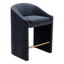  Zuo Emas 109992 Counter Stool - Midnight Grey IMAGE 6