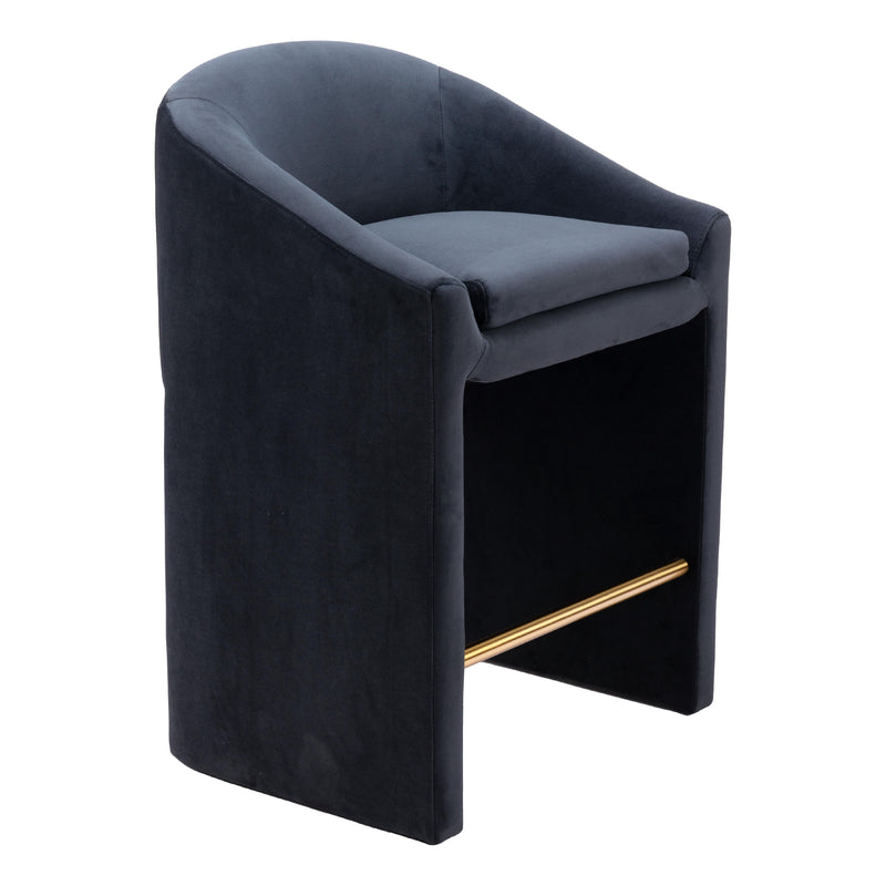  Zuo Emas 109992 Counter Stool - Midnight Grey IMAGE 7