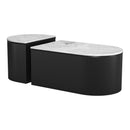  Zuo Ormara 109920 Coffee Table Set - White & Black IMAGE 1