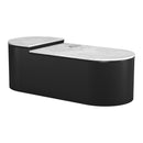 Zuo Ormara 109920 Coffee Table Set - White & Black IMAGE 4