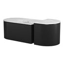  Zuo Ormara 109920 Coffee Table Set - White & Black IMAGE 6