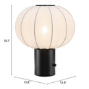  Zuo Wisteria 56151 Table Lamp - White IMAGE 7