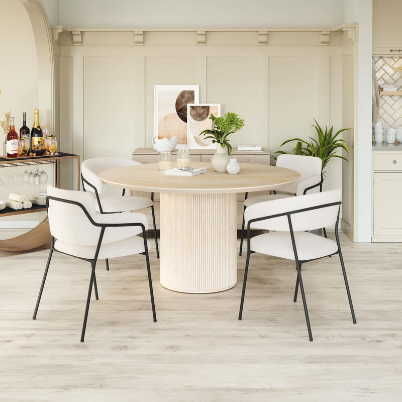  Zuo Marcel 109663 Dining Chair - Cream IMAGE 10