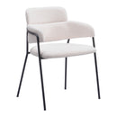  Zuo Marcel 109663 Dining Chair - Cream IMAGE 1
