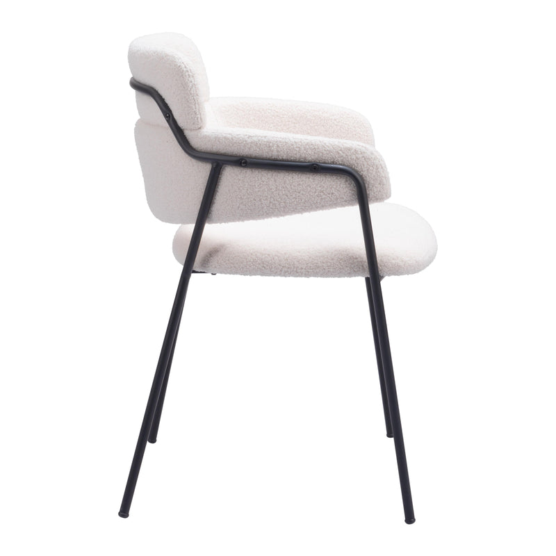  Zuo Marcel 109663 Dining Chair - Cream IMAGE 2