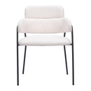  Zuo Marcel 109663 Dining Chair - Cream IMAGE 3