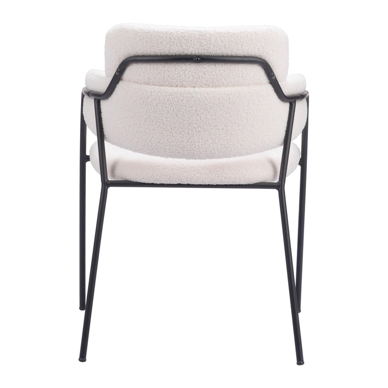  Zuo Marcel 109663 Dining Chair - Cream IMAGE 4