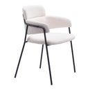  Zuo Marcel 109663 Dining Chair - Cream IMAGE 6