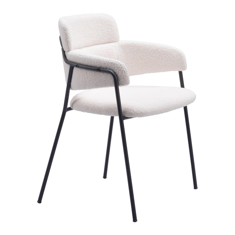  Zuo Marcel 109663 Dining Chair - Cream IMAGE 6