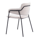  Zuo Marcel 109663 Dining Chair - Cream IMAGE 7