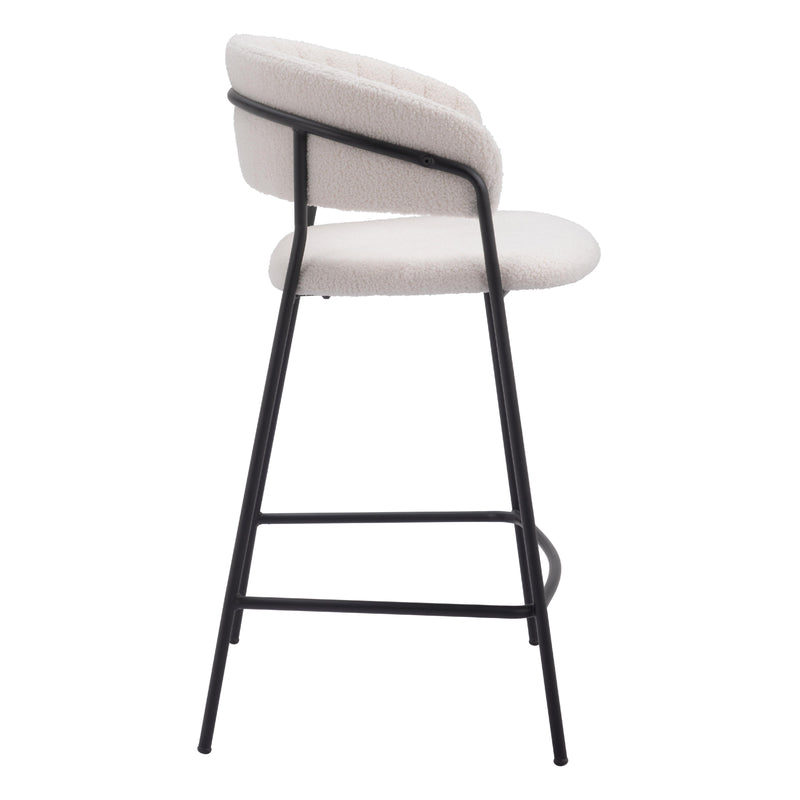  Zuo Josephine 109671 Counter Stool - Cream IMAGE 2