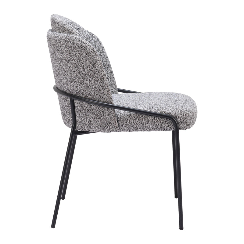  Zuo Jambi 109964 Dining Chair - Black & White IMAGE 2