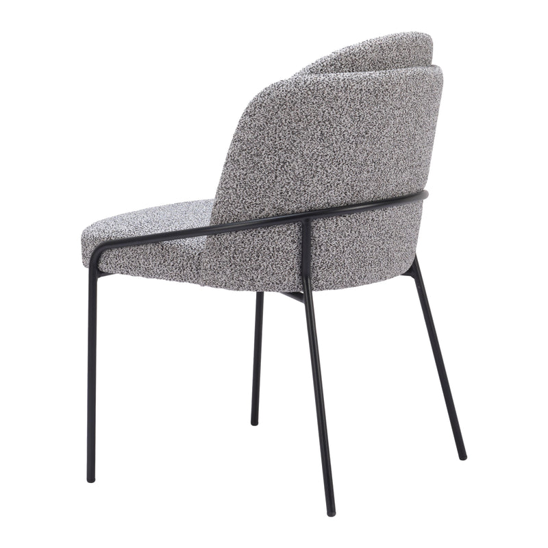 Zuo Jambi 109964 Dining Chair - Black & White IMAGE 5