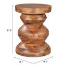  Zuo Kerala 109772 Side Table - Brown IMAGE 7