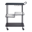  Zuo Constanza 109845 Bar Cart - Black IMAGE 4