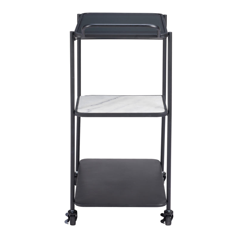  Zuo Constanza 109845 Bar Cart - Black IMAGE 6