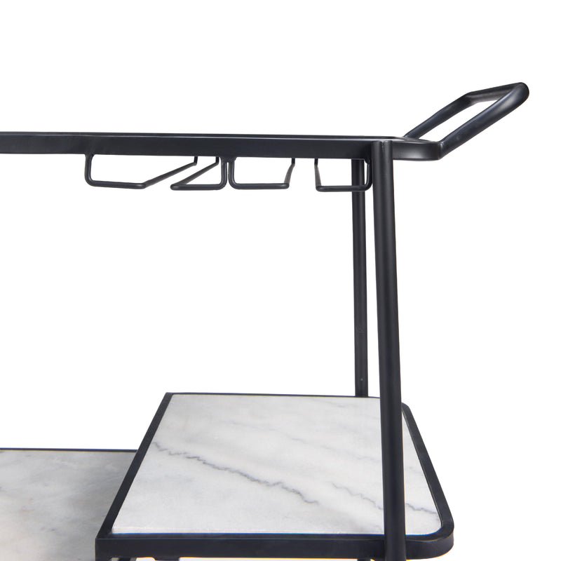  Zuo Constanza 109845 Bar Cart - Black IMAGE 7