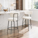  Zuo Blanca 109739 Counter Stool - Ivory IMAGE 8
