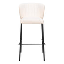  Zuo Linz 109782 Barstool - Cream IMAGE 3