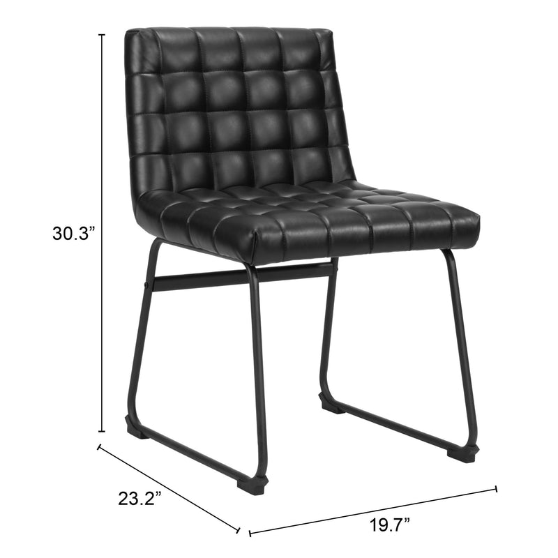  Zuo Pago 110067 Dining Chair - Black IMAGE 10
