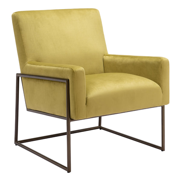  Zuo New York 109522 Accent Chair - Olive Green IMAGE 1