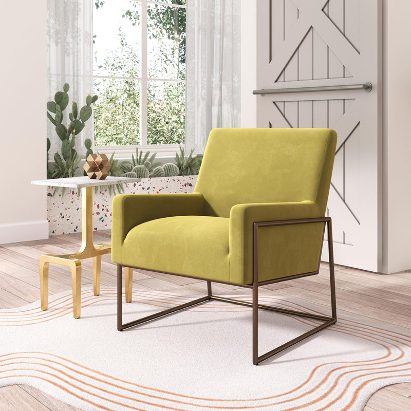  Zuo New York 109522 Accent Chair - Olive Green IMAGE 8