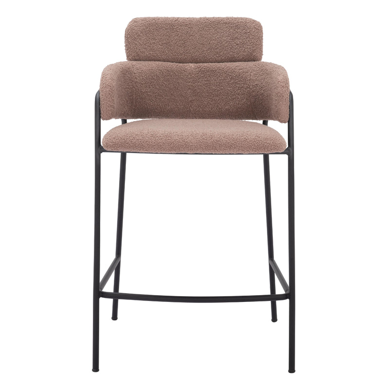  Zuo Marcel 109666 Counter Stool - Brown IMAGE 3