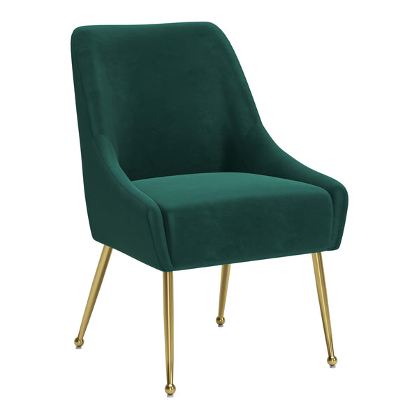  Zuo Maxine 109716 Dining Chair - Green & Gold IMAGE 1
