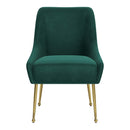  Zuo Maxine 109716 Dining Chair - Green & Gold IMAGE 3