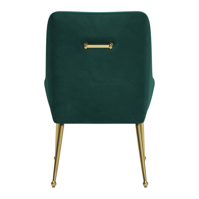  Zuo Maxine 109716 Dining Chair - Green & Gold IMAGE 4