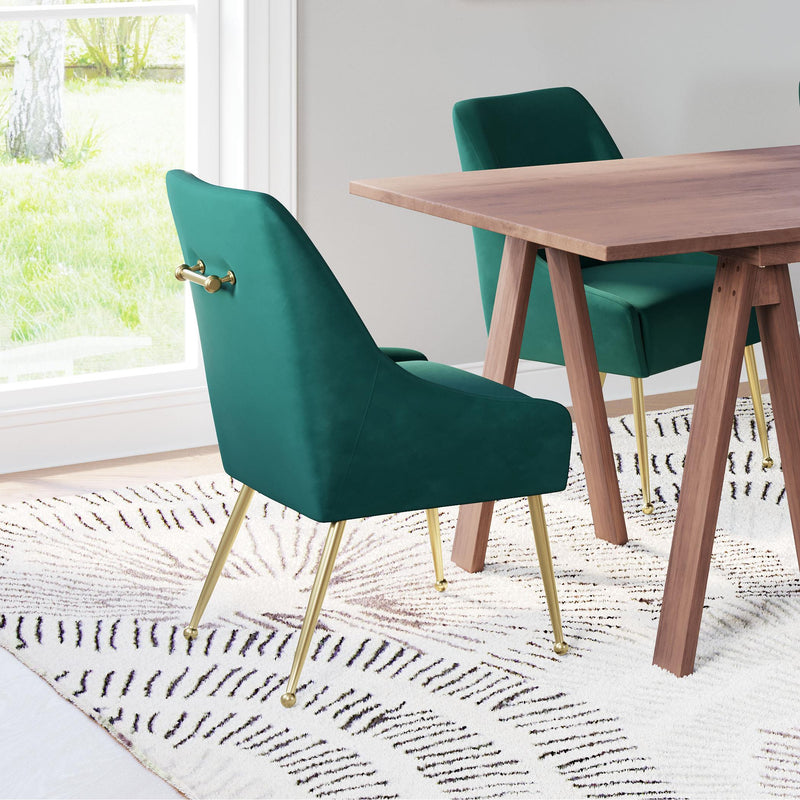  Zuo Maxine 109716 Dining Chair - Green & Gold IMAGE 9