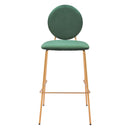  Zuo Odessa 109806 Barstool - Green & Gold IMAGE 3