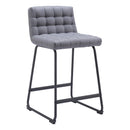  Zuo Pago 110071 Counter Stool - Grey IMAGE 1