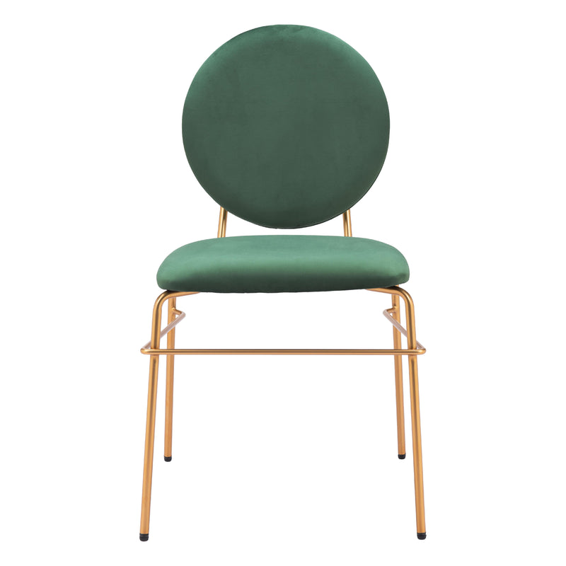  Zuo Odessa 109804 Dining Chair - Green & Gold IMAGE 3