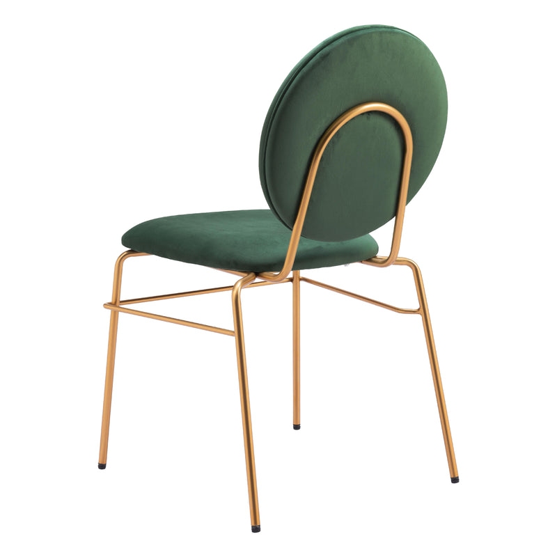  Zuo Odessa 109804 Dining Chair - Green & Gold IMAGE 5