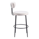  Zuo Blanca 109740 Barstool - Ivory IMAGE 2