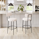  Zuo Blanca 109740 Barstool - Ivory IMAGE 8