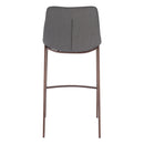  Zuo Magnus 109938 Barstool - Slate Grey & Walnut IMAGE 4