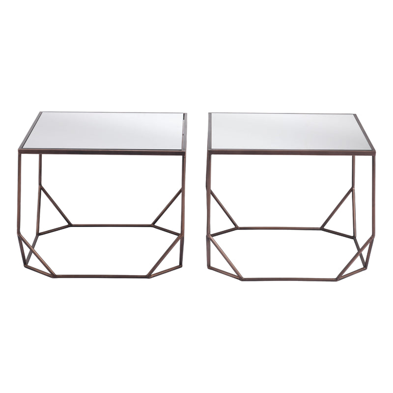  Zuo Arzon 109835 Coffee Table Set - Bronze IMAGE 2