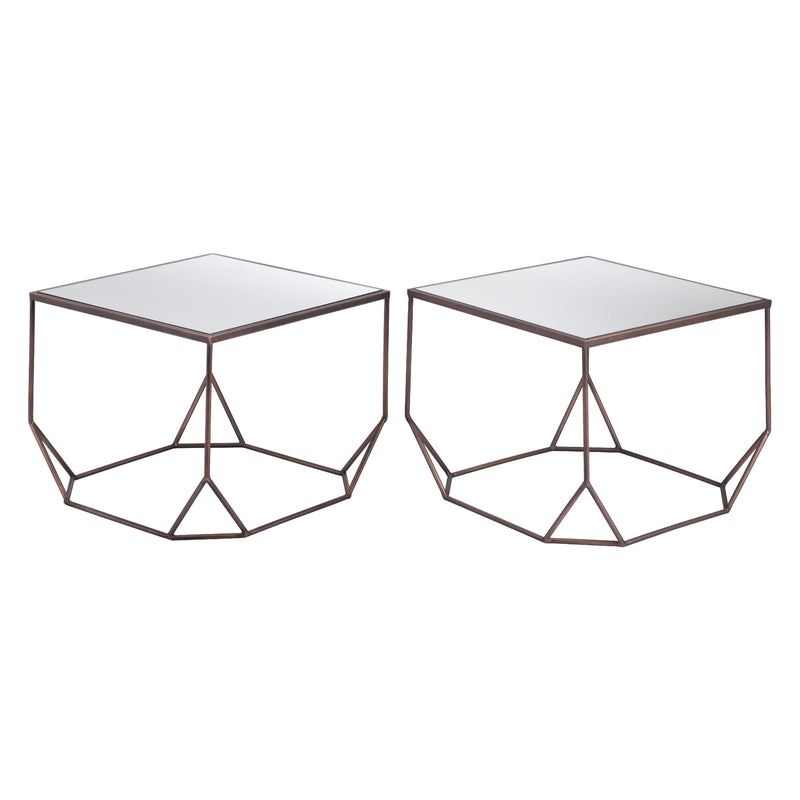 Zuo Arzon 109835 Coffee Table Set - Bronze IMAGE 3