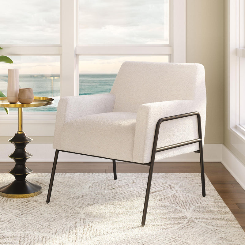  Zuo Charleston 109524 Accent Chair - Cream IMAGE 9