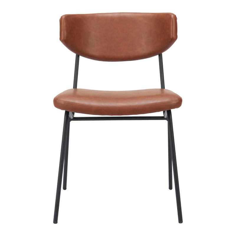  Zuo Charon 110258 Dining Chair - Vintage Brown IMAGE 3
