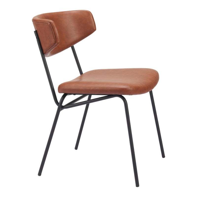  Zuo Charon 110258 Dining Chair - Vintage Brown IMAGE 6