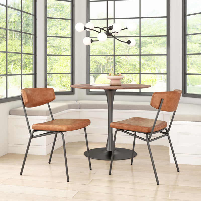  Zuo Charon 110258 Dining Chair - Vintage Brown IMAGE 8