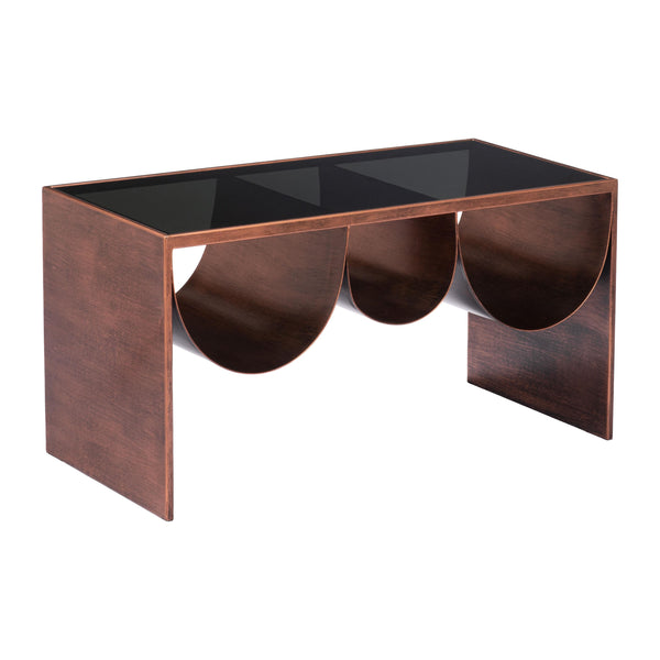  Zuo Aveiro 109841 Coffee Table - Copper & Black IMAGE 1