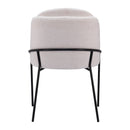  Zuo Jambi 109965 Dining Chair - Ivory IMAGE 4