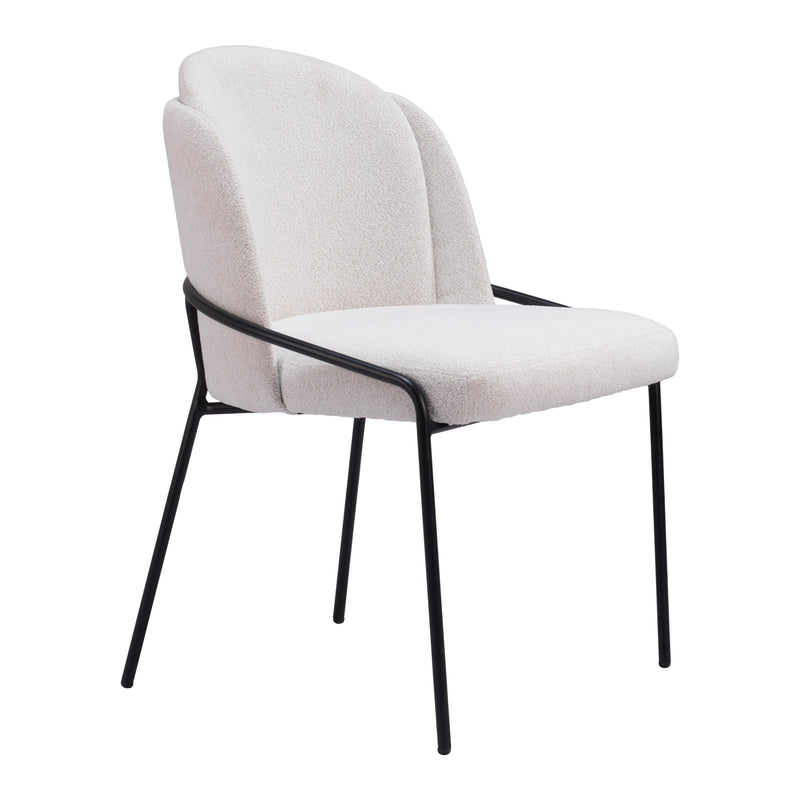  Zuo Jambi 109965 Dining Chair - Ivory IMAGE 6