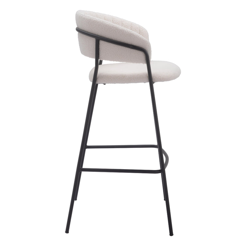  Zuo Josephine 109673 Barstool - Cream IMAGE 2