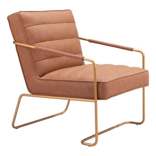  Zuo Dallas 109520 Accent Chair - Vintage Brown IMAGE 1